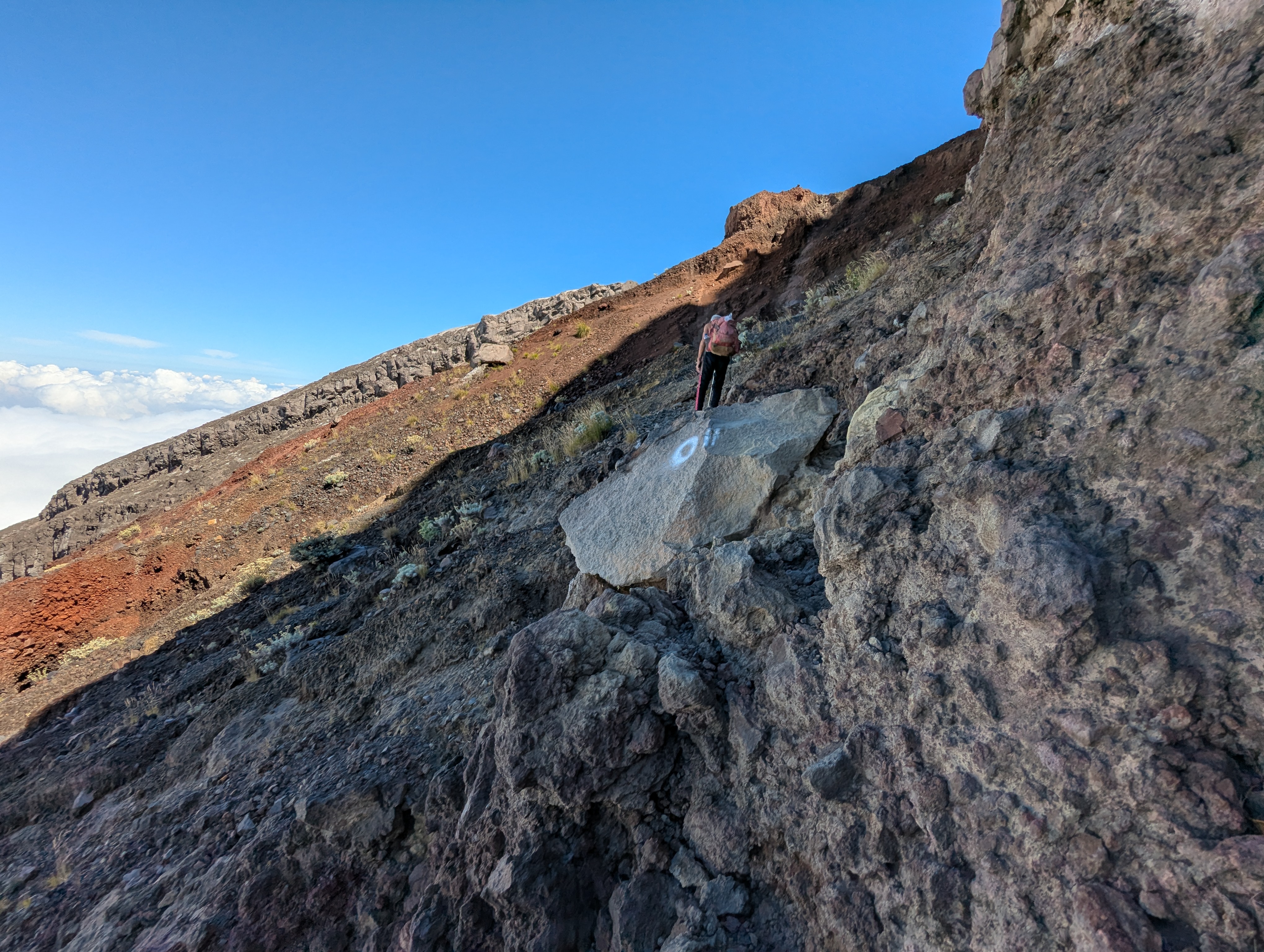 Interesting red coloured rock